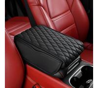 zjxhnb Coche Funda Cojín Reposabrazos para BMW X5 E53 E70 F15 G05 / X6 E71 / F16 / G06 / X7 G07, Apoyabrazos Cojín Reposabrazos Central Cubierta Protectora Caja Acolchado,A/Black-M