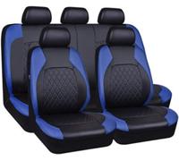 zjxhnb Fundas Asientos Coche para Volkswagen VW Passat B6 Variant 2006-2014, Impermeables Juegos De Cubreasientos Cuero PU Delanteros Y Traseros Interior Accesorios,A/Blue