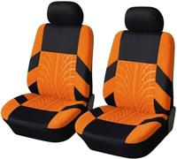 zjxmnb 5 Asientos Funda Asiento Coche para Mercedes Citan Tourer 2022 2023 2024 2025, Coche Cubreasientos Cómodo Transpirable Seat Cover Protectores Accesorios,R/Orange-2 Seats
