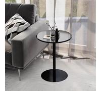 ZJXSXBPHO Mesa Auxiliar Redonda Moderna, sofá de Metal Sala de Estar, Dormitorio, balcón, Patio - Elegante Mesa de cóctel y Aperitivos, decoración hogar