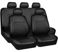 zjxwnb 9 Piezas Fundas Asientos Coche para Volkswagen VW Tiguan Allspace/Tiguan L (7seats) LWB 2017-2023, Protector Cubreasientos Impermeables y Transpirables Juegos Accesorios Interiores,A/Black