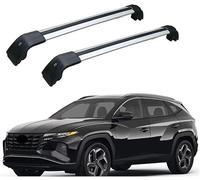 zjxwnb Baca Coche Coche Barras Techo para Hyundai Tucson 2020-2023 2024, Portaequipajes Barra Transversal Barras Rieles Cruzados Techo Transversales,C