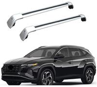 zjxwnb Baca Coche Coche Barras Techo para Hyundai Tucson 2020-2023 2024, Portaequipajes Barra Transversal Barras Rieles Cruzados Techo Transversales,A
