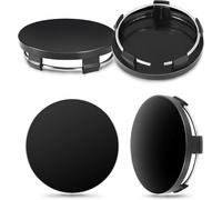 zjxwzm 4Pcs Tapas del buje para VW Touran 2003 2004 2005-2015 60MM, Centro de Rueda de Coche Cubierta de La Etiqueta Auto Llantas Decorativa Accesorios,A Black