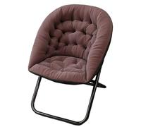 ZJYIGOWL Acogedora Silla con Base En Forma De Platillo Sillones Reclinables Tapizados Sillas Plegables De Gran Tamaño con Estructura Metálica Sillón para Salón Y Dormitorio(Style 1,A)