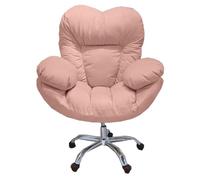 ZJYIGOWL Silla Ejecutiva para Oficina En Casa con Soporte Lumbar Silla Ergonómica Reclinable para Escritorio De Ordenador Sillas Giratorias De 360° con Función De Inclinación(Roze,A)