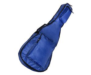 Zjythocyber Bolsa de Concierto para Guitarra Impermeable con Correas Dobles Ajustables de 41 Pulgadas, Bolsa Trasera para Guitarra acústica con diseño Multi-Bolsillo, Estuche Ligero de Tela (Azul)