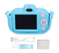 Zjythocyber Cámara para niños de 2,7 K y 36 MP, cámara Digital para niños y niñas con Lente Dual, Pantalla IPS de 2 Pulgadas, Marcos de Fotos Divertidos y Temporizador de Cuenta atrás, Ideal (Azul)