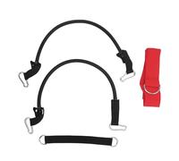 Zjythocyber Cinturón de Entrenamiento para el Giro del Swing de Golf, Entrenador de Golf inalámbrico para el Giro del Cuerpo, Correa de Ejercicio de Swing Multifuncional con Cuerdas elásticas (Roja)