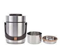 Zjythocyber Contenedor de almuerzo con aislamiento al vacío de acero inoxidable de 1500 ml, tarro térmico para alimentos con diseño de doble pared al vacío, a prueba de fugas para ad