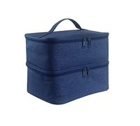 Zjyufy Estuche de tocador, organizador de esmalte de uñas, suministros de tecnología de uñas con capacidad para 30 botellas (0.5 onzas líquidas) para lámpara de uñas de manicura, estuche de