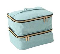 Zjyufy Estuche de tocador, organizador de esmalte de uñas, suministros de tecnología de uñas con capacidad para 30 botellas (0.5 onzas líquidas) para lámpara de uñas de manicura, estuche de