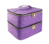 Zjyufy Estuche de tocador, organizador de esmalte de uñas, suministros de tecnología de uñas con capacidad para 30 botellas (0.5 onzas líquidas) para lámpara de uñas de manicura, estuche de