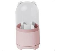 Zjyufy Soporte para brochas de maquillaje, organizador de maquillaje giratorio, organizador de maquillaje giratorio, organizador de brochas de maquillaje para lápiz labial, brillo de labios,