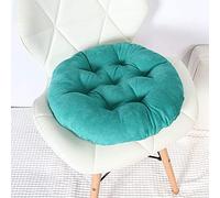 ZJYWMM Juego de 2 Cojines Acolchados Redondos de Color sólido para Silla de Estar, cojín de Asiento de Felpa Suave y cálido, cojín de Asiento de jardín de Comedor de Oficina cómodo y prác