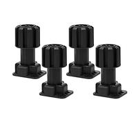 ZJYWMM Juego de 4 pies de zócalo de plástico, Patas de Muebles Ajustables, pies Ajustables, Patas de Muebles, elevadores de Muebles, pies de gabinete para Cocina o baño, reemplazo de acce