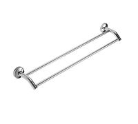 ZJYWMM Toallero de baño Barra de rieles de Toalla Doble, 30/40/50/60 cm Acabado Cepillado de Acero Inoxidable Sus 304 para Oficina, Hotel, baño o Cocina, montado en la Pared (tamaño: 50 c