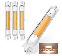 ZJZG Bombilla LED R7S 118mm Regulables, R7S 118mm LED 30W COB Equivalente 300w Lámpara Halógena, Bombillas R7S Blanco Natural 4500k, 3000LM, iluminación de haz de 360 °, 4 Pack