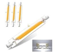 ZJZG Bombilla LED R7S 78mm, R7S LED 78mm 10W COB Equivalente 100w Lámpara Halógena, LamparaBlanco Frio 6000K, 1000LM, iluminación de haz de 360 °, 4 Pack