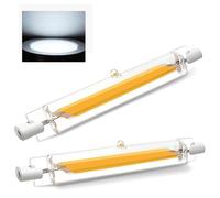 ZJZG Bombilla LED R7S 78mm Regulables, 10W COB Equivalente 100w Lámpara Halógena, Bombillas LED R7S Blanco Frio 6000K, 1000LM, Iluminación de Haz 360°, 2 Pack