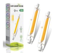 ZJZG Bombilla R7S LED 78mm, LED R7S 78mm 10W COB Equivalente 100w Lámpara Halógena, Lampara Blanco Natural 4500K, 1000LM, iluminación de haz de 360 °, 2 Pack