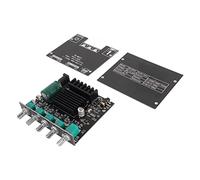 ZK-MT21 Placa Amplificadora de Potencia Bluetooth, 2,1 Canales DC 12V a 24V Módulo de Amplificador de Potencia de Audio HiFi DIY para Altavoces de 20 a 100W 4 a 8Ω