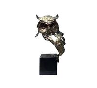 ZKALQECNF Abstract Sculpture Modern Art Statue with Marble Base for Home Decor Pantalla(Bronze)