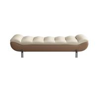 ZKALQECNF Banco de Pie de Cama Banco de Noche Ligero de Lujo for el hogar, Banco de Ropa de Alta Gama for Dormitorio Principal, Banco de sofá Largo Banco de Dormitorio(Bruin)