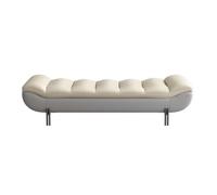 ZKALQECNF Banco de Pie de Cama Banco de Noche Ligero de Lujo for el hogar, Banco de Ropa de Alta Gama for Dormitorio Principal, Banco de sofá Largo Banco de Dormitorio(Light Gray)