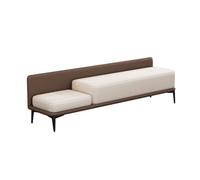 ZKALQECNF Banco de Pie de Cama Taburete de cabecera, Sencillo y Moderno, Banco de Noche, Banco Creativo for Dormitorio, Banco for Zapatos de Entrada, Banco de sofá Largo Banco de Dormitorio(Bruin)