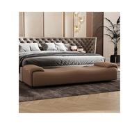 ZKALQECNF Banco de Pie de Cama Taburete de Cama, sofá, Banco Largo, Ligero, de Lujo, for Dormitorio, Almacenamiento de Ropa, guardarropa, Banco for Cambiar Zapatos Banco de Dormitorio(Bruin,Medio)