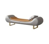 ZKALQECNF Banco de Pie de Cama Taburete de Lujo Ligero for Cama, Chaise Longue, Banco de Cama, sofá pequeño for Sala de Estar, reposapiés, Banco for Zapatos Banco de Dormitorio(Grey)