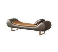 ZKALQECNF Banco de Pie de Cama Taburete de Lujo Ligero for Cama, Chaise Longue, Banco de Cama, sofá pequeño for Sala de Estar, reposapiés, Banco for Zapatos Banco de Dormitorio(Dark Coffee)