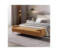 ZKALQECNF Banco de Pie de Cama Taburete de Noche de Lujo Ligero for Dormitorio, Banco de pie de Cama de Alta Gama, Banco de sofá, Banco de guardarropa Banco de Dormitorio(Orange)