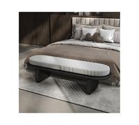 ZKALQECNF Banco de Pie de Cama Taburete de Noche Minimalista Italiano for Dormitorio, Taburete Suave for Cama, sofá, Banco for Zapatos, sofá for guardarropa, Banco Largo Banco de Dormitorio(Negro)