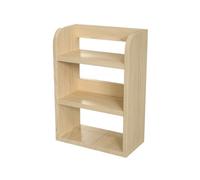 ZKALQECNF Biblioteca Estantería de Madera Multiusos for Escritorio, Estante Almacenamiento Simple 3 Niveles for Oficina y hogar(Pequeño)