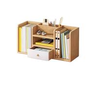 ZKALQECNF Biblioteca Estantería simétrica de Escritorio, Estante Almacenamiento Tablero Densidad for Dormitorio, Oficina con cajón