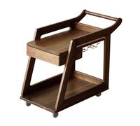 ZKALQECNF Centro Mesa Auxiliar móvil for sofá, Carrito for Sala de Estar con cajón, Mesa esquinera Madera Ruedas, for Bebidas Café