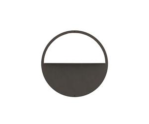 ZKALQECNF Estantería de Pared, Unidad de Almacenamiento y exhibición de Pared de Hierro Forjado(Negro)