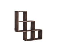 ZKALQECNF Estantería Gabinete de Almacenamiento de Pared Estantes flotantes de Estilo Chino(Bruin)