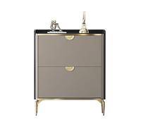 ZKALQECNF Gabinete Estrecho de Gran Capacidad, Moderno y Lujo, Gris, for Entrada, con 3 Cubos abatibles, Zapatero Ultrafino for Uso doméstico Dormitorio