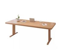 ZKALQECNF Mesa de Escritorio Escritorio de Madera Sencillo y Rectangular, Mesa Comedor, Moderno Banco Trabajo for Ordenador portátil con Patas Maciza Escritorio de Oficina(M)
