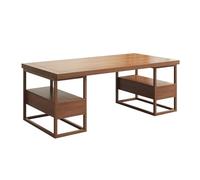 ZKALQECNF Mesa de Escritorio Escritorio de Oficina en casa Madera con estética China, Espacioso Escritorio Rectangular cajones y estantes Almacenamiento Escritorio de Oficina(M)