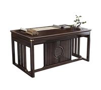 ZKALQECNF Mesa de Escritorio Escritorio de Oficina Madera Maciza con 3 cajones, Mesa Escritura ébano estética China, estación Trabajo, Mueble Estudio Escritorio de Oficina(S)