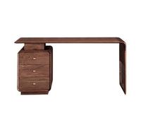 ZKALQECNF Mesa de Escritorio Escritorio Ejecutivo Moderno de Oficina con 3 cajones, Escritorio Madera Nogal Negro for el hogar archivador for estudiar y Trabajar Escritorio de Oficina(S)