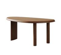 ZKALQECNF Mesa de Escritorio Escritorio for portátil de Madera Irregular con 3 Patas, Mesa Escritura Moderna Forma Mango, estación Trabajo for Oficina en casa Escritorio de Oficina(S)