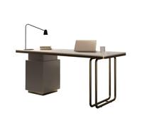 ZKALQECNF Mesa de Escritorio Escritorio Moderno for computadora portátil, Escritorio Resistente de Lujo con Tablero losa Roca y Patas Resistentes for el hogar la Oficina Escritorio de Oficina(S)