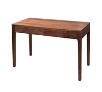 ZKALQECNF Mesa de Escritorio Escritorio Nogal Negro con Espacio Almacenamiento, Mesa PC Minimalista Moderna, estación de Trabajo 2 cajones for Oficina casa Escritorio de Oficina(S)