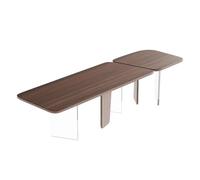 ZKALQECNF Mesa de Escritorio Escritorio Rectangular Moderno for conferencias, Espacioso Escritorio de PC for Oficina en casa Madera Nogal Negro Escritorio de Oficina(S)