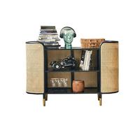 ZKALQECNF Organizar Aparador de Comedor Madera Maciza, Almacenamiento ratán for el hogar, aparador té, gabinete Acceder